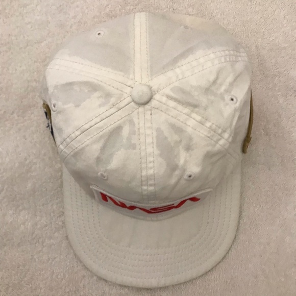 Buzz Aldrin Ventures for NASA AmFlag Space Shuttle White SnapBack Ball Cap - Picture 8 of 13